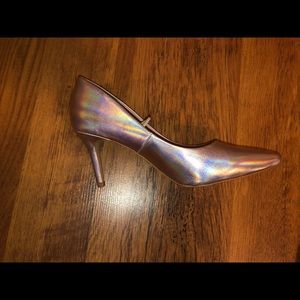 Pink holographic heels